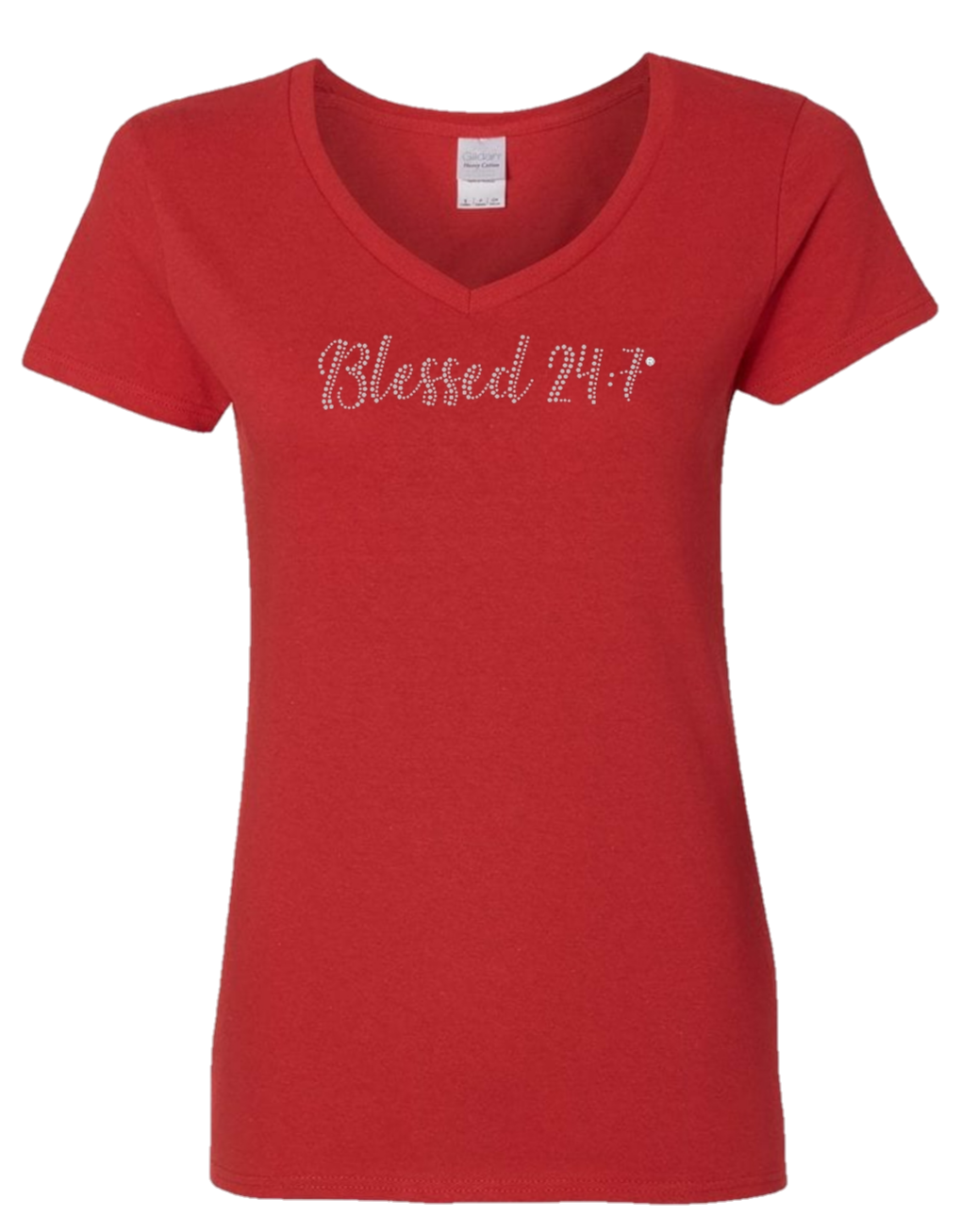 Blessed 24:7 BLING Rhinestone V-NECK T-shirts – Blessed 24:7 Blessed 24:7 BLING Rhinestone V-NECK T-shirts – Blessed 24:7