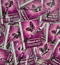 Load image into Gallery viewer, Blessed 24:7 Spiral Journal with Butterfly Stylus Ink Pen FREE SHIPPING