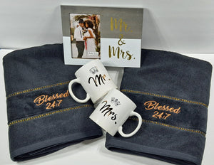 Blessed 24:7 Wedding Gift Set (black) FREE SHIPPING