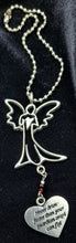 Load image into Gallery viewer, Car Charm-Angel On Heart w/Chain FREE SHIPPING