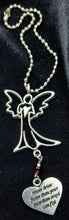 Load image into Gallery viewer, Car Charm-Angel On Heart w/Chain FREE SHIPPING