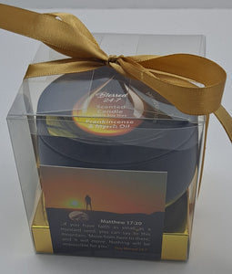 Blessed 24:7 Candle (soy) with Frankincense & Myrrh Oil Gift Set FREE SHIPPING