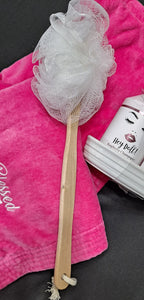 Blessed 24:7 Ladies Self Care Spa Dark Pink Velour Spa Wrap (Hello Doll) Gift Set plus more... FREE SHIPPING