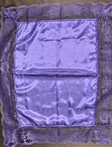 Lap Scarf w/ Matching Lace Select (Black, White, Purple, Blue) FREE Shipping