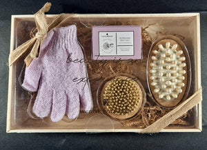 Bath Salt & Bath Accessories Gift Set with Journal REE Shipping