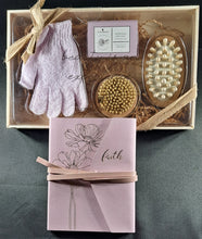 Load image into Gallery viewer, Bath Salt &amp; Bath Accessories Gift Set with Journal REE Shipping