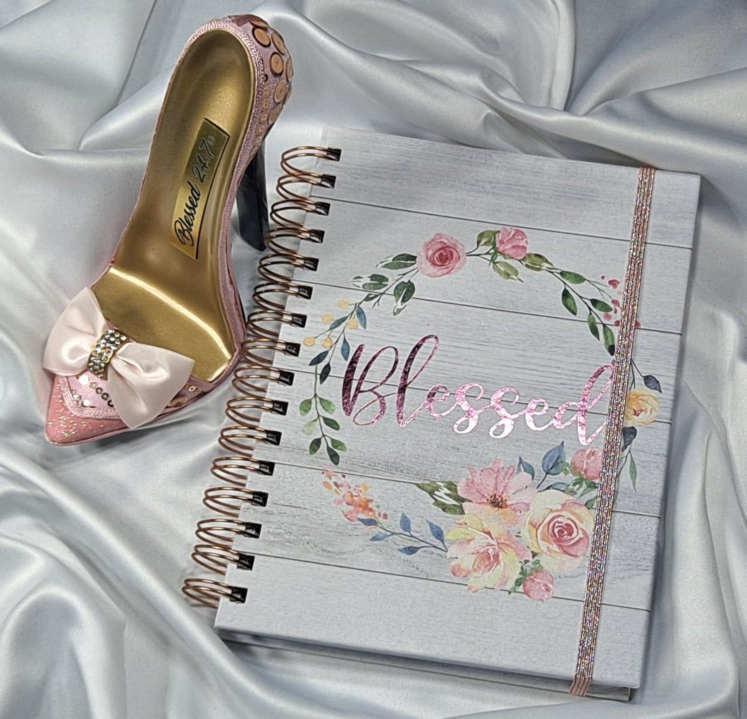 Blessed 24:7 Journal with Diva Shoe FREE Shipping