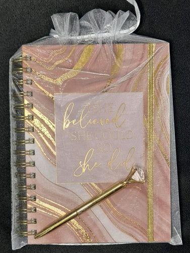 Journal & Pen Gift Set She believed she could so she did (FREE Shipping)