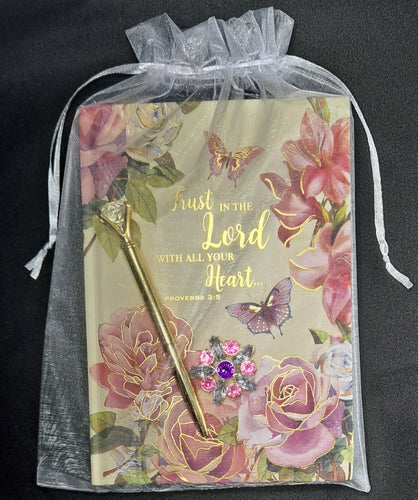 Journal & Pen Gift Set Trust in the Lord  (FREE Shipping)
