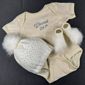 Baby Gift Box Set LITTLE SWEET HEART TAN Local Pick Up