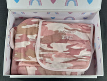 Load image into Gallery viewer, Baby Gift Box Set PINK CAMO Local Pick Up