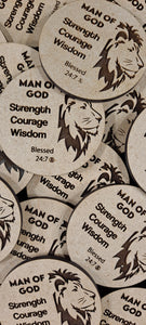 Blessed 24:7 Man of God Keepsake Coin FREE SHIPPING