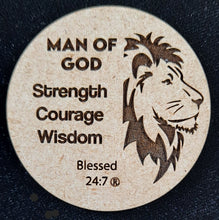 Load image into Gallery viewer, Blessed 24:7 Man of God Keepsake Coin FREE SHIPPING