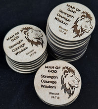 Load image into Gallery viewer, Blessed 24:7 Man of God Keepsake Coin FREE SHIPPING