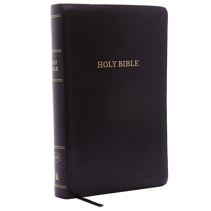 Holy Bible KJV Personal Size Giant Print Reference Bible Black Leatherflex