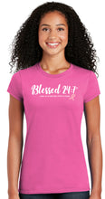 Load image into Gallery viewer, Blessed 24:7 Pink Breast Cancer Awareness Ladies T-Shirt FREE SHIPPING
