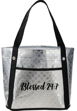 Load image into Gallery viewer, Blessed 24:7 Metallic Mini Tote FREE SHIPPING