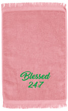 Load image into Gallery viewer, Blessed 24:7 GREEK Hand Towels FREE SHIPPING