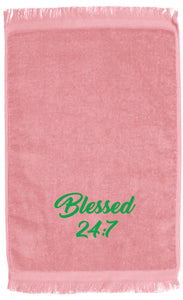 Blessed 24:7 GREEK Hand Towels FREE SHIPPING