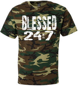Blessed 24:7 (Camouflage) Unisex T-shirts FREE SHIPPING