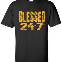 Load image into Gallery viewer, Blessed 24:7 (Greek-Fraternity Life) T-Shirts FREE SHIPPING