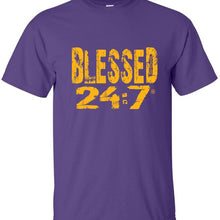 Load image into Gallery viewer, Blessed 24:7 (Greek-Fraternity Life) T-Shirts FREE SHIPPING