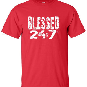 Blessed 24:7 (Greek-Fraternity Life) T-Shirts FREE SHIPPING