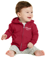 Load image into Gallery viewer, Blessed 24:7 Baby Zip Hoodies FREE SHIPPING