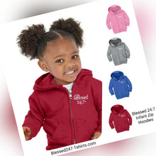 Load image into Gallery viewer, Blessed 24:7 Baby Zip Hoodies FREE SHIPPING