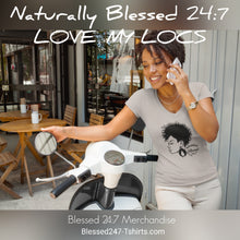 Load image into Gallery viewer, (Naturally) Blessed 24:7 Ladies Tee V-Neck FREE SHIPPING