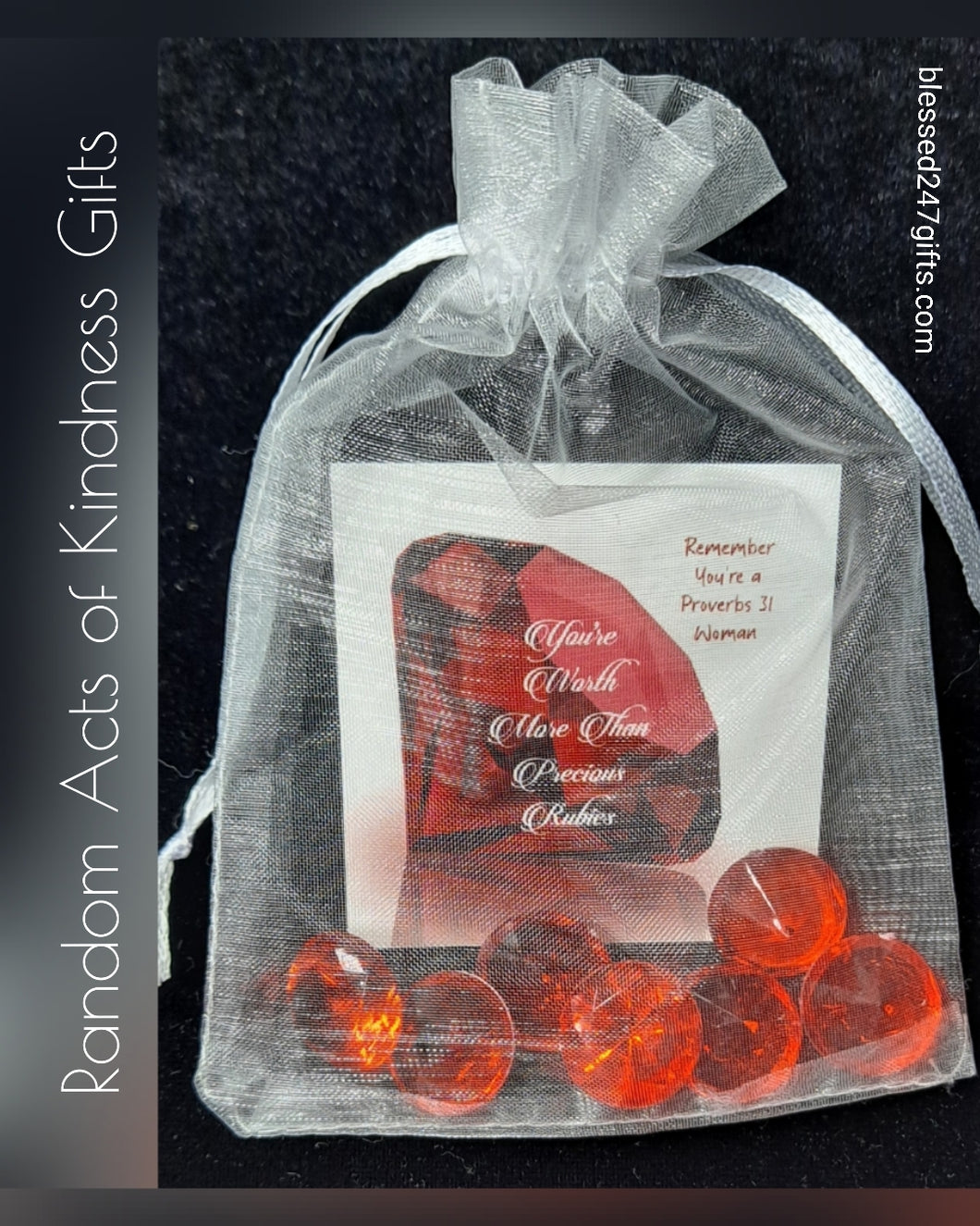You're Worth More Than Precious Rubies Gift FREE SHIPPING (5pcs)