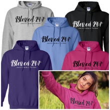 Load image into Gallery viewer, Blessed 24:7 HOODIES Sweatshirts ...even on a bad day GOD is Good... Unisex FREE SHIPPING