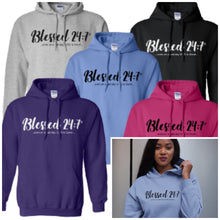 Load image into Gallery viewer, Blessed 24:7 HOODIES Sweatshirts ...even on a bad day GOD is Good... Unisex FREE SHIPPING