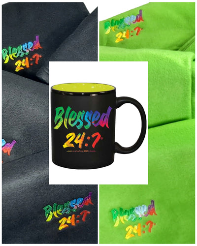 Blessed 24:7 Blanket & Mug Gift Set FREE Shipping