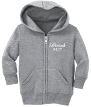 Load image into Gallery viewer, Blessed 24:7 Baby Zip Hoodies FREE SHIPPING