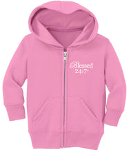 Load image into Gallery viewer, Blessed 24:7 Baby Zip Hoodies FREE SHIPPING
