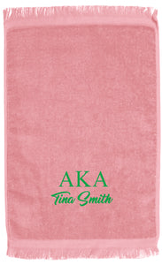Hand Towels (GREEK) Life Sorority PERSONALIZED FREE SHIPPING