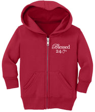 Load image into Gallery viewer, Blessed 24:7 Baby Zip Hoodies FREE SHIPPING