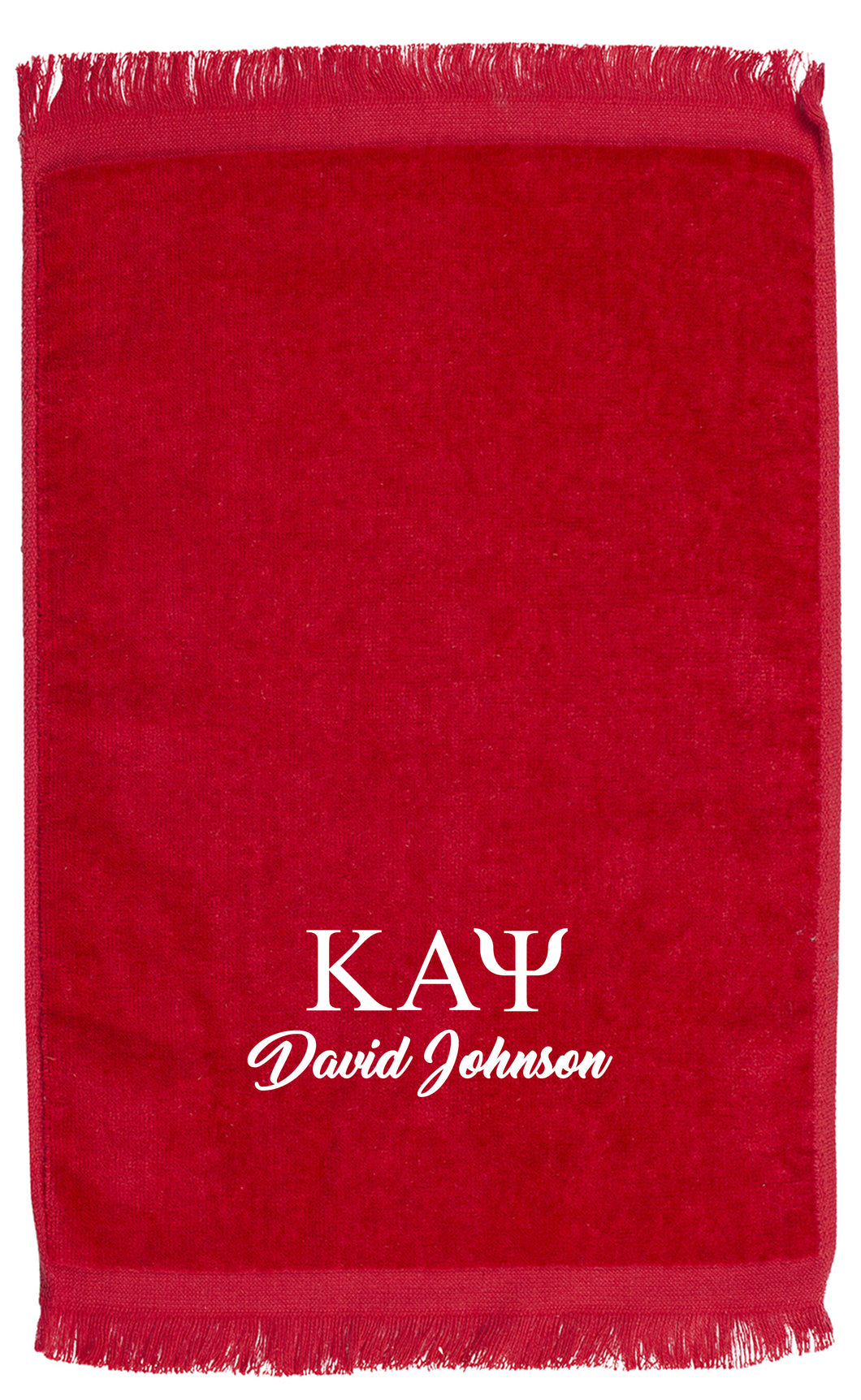 Hand Towels (GREEK) Life Fraternity PERSONALIZED FREE SHIPPING