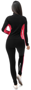 Blessed 24:7 Activewear Women's Black/Pink 2pc Set FREE SHIPPING