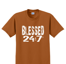 Load image into Gallery viewer, Blessed 24:7 YOUTH T-shirts FREE SHIPPING