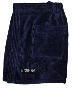 Men's Spa Wrap Navy Blue Gift Set FREE SHIPPING