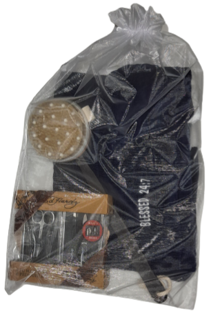 Men's Spa Wrap Navy Blue Gift Set FREE SHIPPING