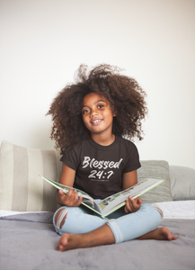 Blessed 24:7 Glow In The Dark (YOUTH) T-shirt FREE Shipping