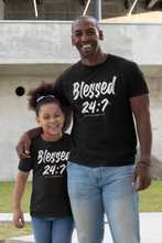 Load image into Gallery viewer, Blessed 24:7 Glow In The Dark (YOUTH) T-shirt FREE Shipping
