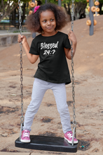 Load image into Gallery viewer, Blessed 24:7 Glow In The Dark (YOUTH) T-shirt FREE Shipping